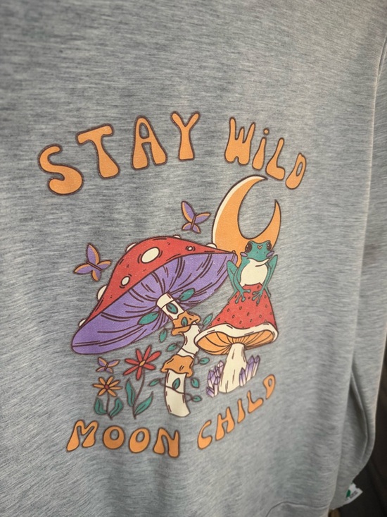 Sweaters - Stay Wild Moon Child GREY sweatshirt